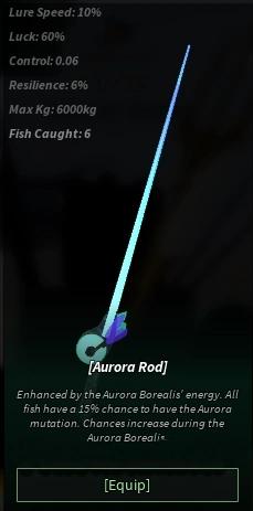 Aurora Rod Stats Fisch
