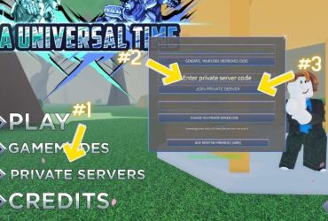 Objevte nejlepší kódy pro soukromý server A Universal Time AUT