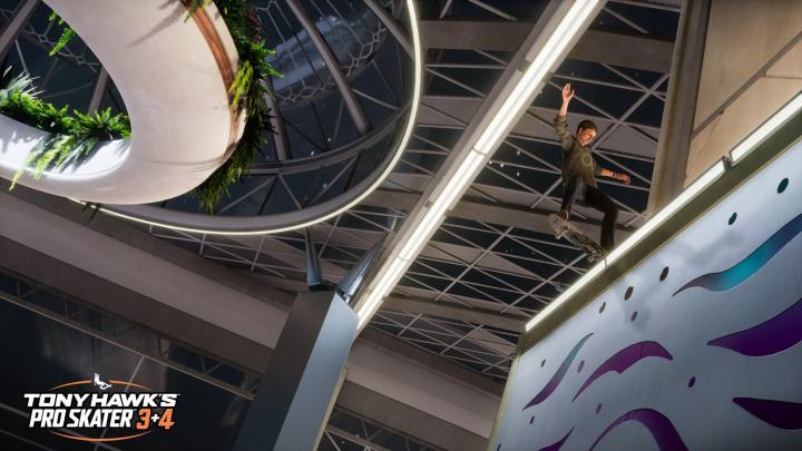 Tony Hawk broušení na letišti.
