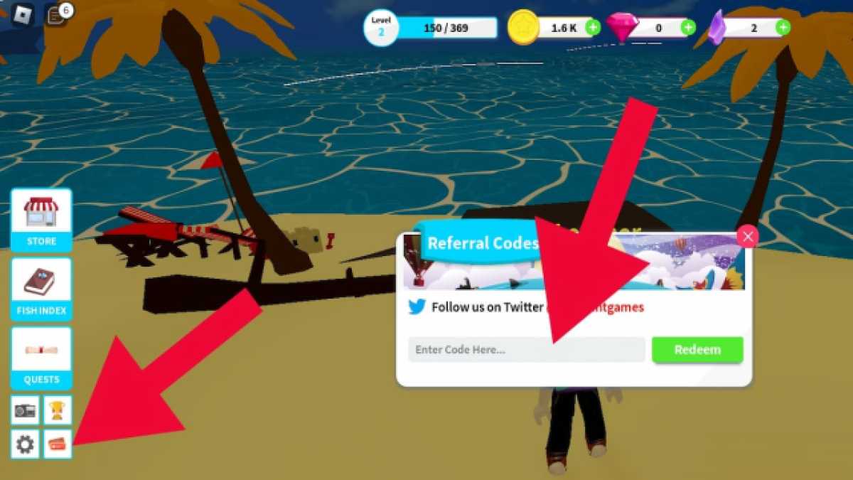 Jak uplatnit kódy ve Fishing Simulator