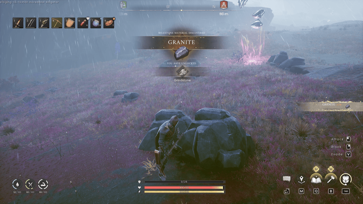 Těžba žuly v RuneScape: Dragonwilds