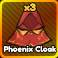 Vybavení Phoenix Cloak z Anime Rangers X Roblox.