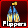 Vybavení Flippers z Anime Rangers X Roblox.