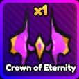 Vybavení Crown of Eternity z Anime Rangers X Roblox.