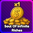 Duše Infinite Riches z Anime Rangers X Roblox.