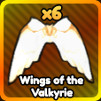 Vybavení Wings of the Valkyrie z Anime Rangers X Roblox.