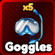 Vybavení Goggles z Anime Rangers X Roblox.
