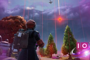Mistr přesných vzdušných úderů k vyvolání Modrého Rangers v Fortnite