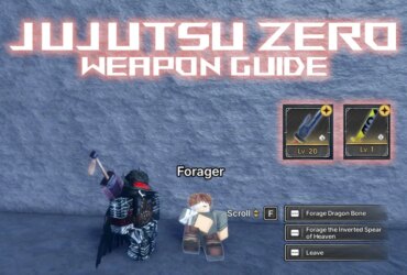 Konečný průvodce zbraněmi v Jujutsu Zero: Lokace a crafting