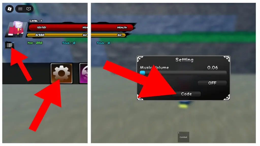 How to redeem codes in Nexis Piece