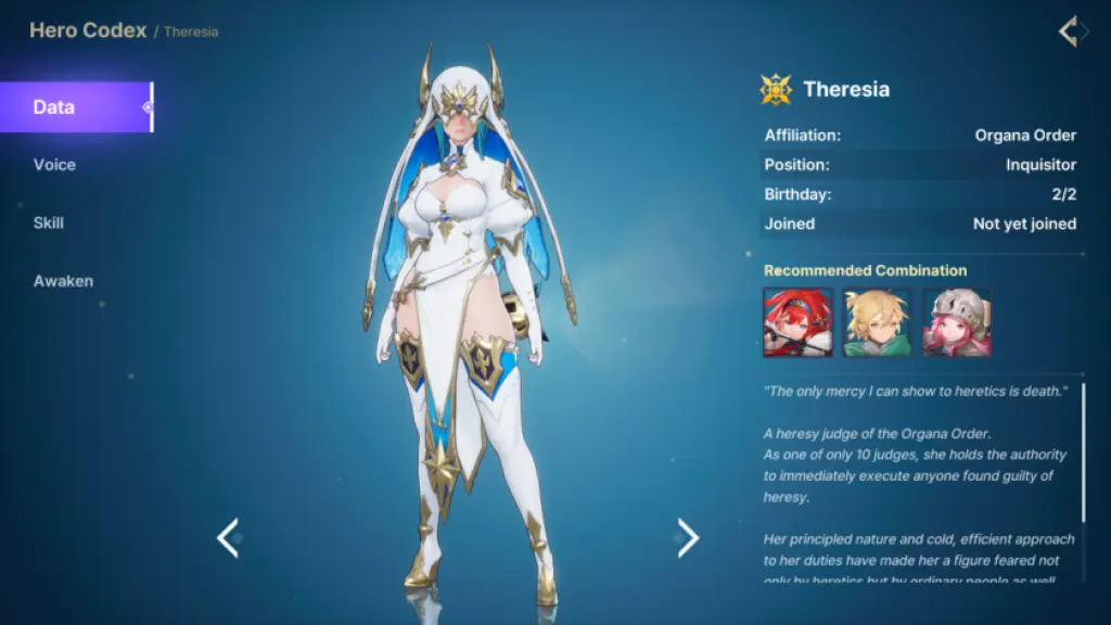 Theresia v DragonSword: Awakening